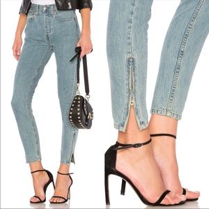 💛✨NWT✨💛RE/DONE High Rise Ankle Zip Jeans✨💛